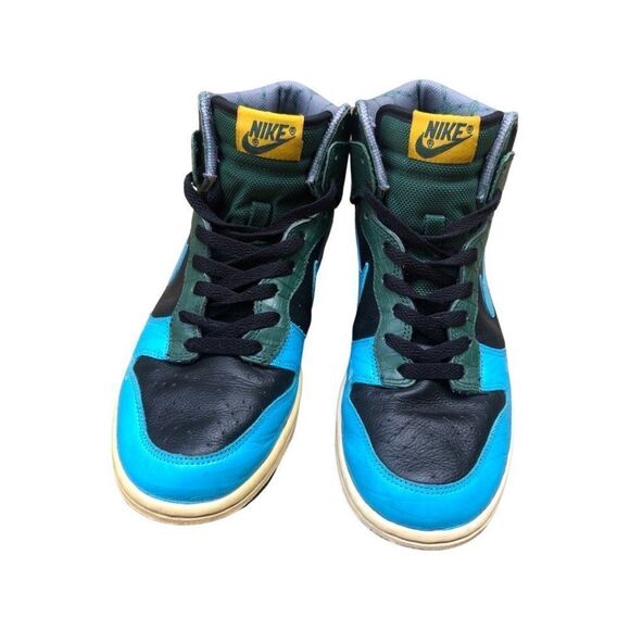 Vintage 2006 Nike Dunk High Blue Black Forest Size 7.5 - Picture 5 of 13